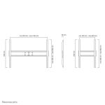 Neomounts LFD-W1500 TV-Wandhalterung 60-100" - fest - Quer- und Hochformat