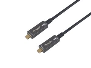 Equip USB-C Aktives optisches Kabel, M/M, 15m, PD 60W, 4K/60Hz, 10Gbps, Video+Data+PD