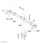 Neomounts FPMA-D960D Monitorarm 10-27"