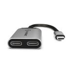 ALOGIC UL2CAPW-SGR Schnittstellen-Hub USB 3.2 Gen 1 (3.1 Gen 1) Type-C Grau