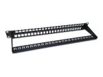 Equip 48-Port Keystone Cat.6 Ungeschirmtes Patchpanel, Schwarz