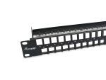 Equip 48-Port Keystone Cat.6 Ungeschirmtes Patchpanel, Schwarz