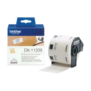 Brother DK-11209 Etiketten erstellendes Band Schwarz auf weiss