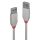 Lindy 36710 USB Kabel USB 2.0 0,2 m USB A 0,48 Gbit/s Grau
