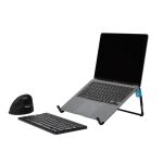 R-Go Tools Laptopständer R-Go Steel Travel, ergonomisch faltbarer und einstellbarer Laptopständer, Stahl, Schwarz