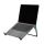 R-Go Tools Laptopständer R-Go Steel Travel, ergonomisch faltbarer und einstellbarer Laptopständer, Stahl, Schwarz
