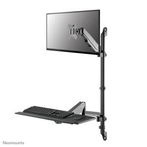 Neomounts WL90-325BL1 Sitz-Steh-Arbeitsplatz-Wand 17-32" - Gasfeder