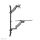 Neomounts WL90-325BL1 Sitz-Steh-Arbeitsplatz-Wand 17-32" - Gasfeder