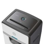 HP OneShred 24CC Aktenvernichter Partikelschnitt-Zerkleinerung 65 dB 22 cm Weiß, Schwarz