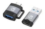 Manhattan 356329 Kabeladapter Schwarz, Grau