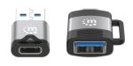 Manhattan 356329 Kabeladapter Schwarz, Grau