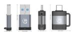 Manhattan 356329 Kabeladapter Schwarz, Grau