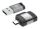 Manhattan 356329 Kabeladapter Schwarz, Grau