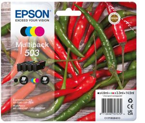 Epson 503 Druckerpatrone 4 Stück(e) Original Standardertrag Schwarz, Cyan, Magenta, Gelb