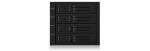 ICY BOX IB-564SAS-12G, Backplane, 4x 3,5" SAS/SATA (I/II/III) HDD in 3x 5,25" Einschübe, Hot Swap, trägerloser HDD Einbau, MiniSAS Connector, Lüfter
