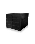 ICY BOX IB-564SAS-12G, Backplane, 4x 3,5" SAS/SATA (I/II/III) HDD in 3x 5,25" Einschübe, Hot Swap, trägerloser HDD Einbau, MiniSAS Connector, Lüfter