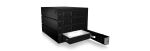 ICY BOX IB-564SAS-12G, Backplane, 4x 3,5" SAS/SATA (I/II/III) HDD in 3x 5,25" Einschübe, Hot Swap, trägerloser HDD Einbau, MiniSAS Connector, Lüfter