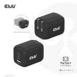 CLUB3D CAC-1913EU Ladegerät für Mobilgeräte Universal Schwarz AC Schnellladung Drinnen