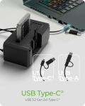 ICY BOX IB-2924MSCL-C31, Docking & CloneStation, klont 1x 2,5"/3,5" zu 1x M.2 NVMe & M.2 NVMe zu M.2 NVMe, erkennt 3x Laufwerke über USB-C®/-A Host 10 Gbit/s