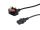 Equip UK Stromkabel, C13 zu BS1363, 7,5m, Schwarz, 10A Sicherung