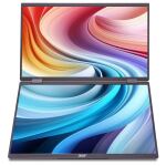 Acer PD163Qbmiuux Computerbildschirm 39,6 cm (15.6") 1920 x 1080 Pixel Double Full HD LED Schwarz