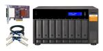 QNAP TL-D800S Speicherlaufwerksgehäuse HDD / SSD-Gehäuse Schwarz, Grau 2.5/3.5"
