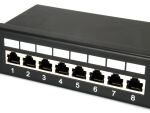 Equip 24-Port Cat.5e Geschirmtes Patch Panel, Schwarz