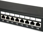 Equip 24-Port Cat.5e Geschirmtes Patch Panel, Schwarz
