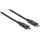 Manhattan SuperSpeed+ USB-C Anschlusskabel, USB 3.1 Gen2, Typ C-Stecker auf Typ C-Stecker, 10 Gbit/s, 5 A, 1 m, schwarz