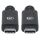 Manhattan SuperSpeed+ USB-C Anschlusskabel, USB 3.1 Gen2, Typ C-Stecker auf Typ C-Stecker, 10 Gbit/s, 5 A, 1 m, schwarz