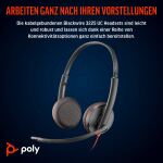 HP Poly Blackwire 3225 Stereo USB-C-Headset +3,5-mm-Stecker +USB-C/A-Adapter (Packungseinheit)