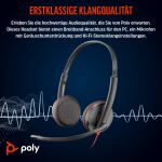 HP Poly Blackwire 3225 Stereo USB-C-Headset +3,5-mm-Stecker +USB-C/A-Adapter (Packungseinheit)