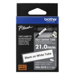 Brother HSE-251E Etiketten erstellendes Band Schwarz auf weiss