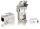 Equip 67221 Cat.6 Premium abgeschirmter Keystone Jack werkzeugfrei, 8 Stück/Packung