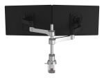 R-Go Tools Monitorhalterung R-Go Zepher, verstellbarer Doppel-Monitorarm, 100% Zirkular, bis 8 kg belastbar, schwarz