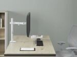 Equip 17"-32" Bewegliche Monitor/LCD-Tischhalterung, Weiß