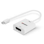 Lindy 41069 Videokabel-Adapter Mini DisplayPort HDMI Typ A (Standard) Weiß