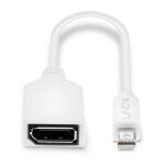 Lindy 41021 DisplayPort-Kabel 0,15 m Mini DisplayPort Weiß