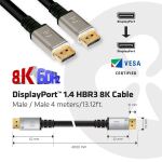 CLUB3D DisplayPort 1.4 HBR3 8K Kabel M/M 4meter