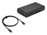ASUS Triple Display USB-C Dock Duo DC301 Kabelgebunden Schwarz