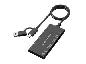 Conceptronic BIAN10B 7-in-1 Kartenleser USB 3.0, SD x 2, MicroSD x 2, MS, CF, xD