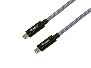 Equip USB 3.2 Gen 2x2 C auf C Kabel, 3,0m, PD240W, 4K/60Hz, 22Gbps, Schwarz