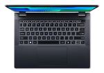 Acer TravelMate TMP414RN-54-TCO-75K1 Intel Core Ultra 7 155U Hybrid (2-in-1) 35,6 cm (14") Touchscreen WUXGA 16 GB DDR5-SDRAM 512 GB SSD Wi-Fi 6E (802.11ax) Windows 11 Pro Blau