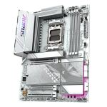 GIGABYTE X870E AORUS ELITE WIFI7 ICE Mainboard – Unterstützt AMD Ryzen 9000 Prozessoren, digitales 16+2+2 Phasen VRM, bis zu 8200 MHz DDR5 (O.C.), 3x PCIe 5.0 + 1x PCIe 4.0, Wi-Fi 7, 2.5 GbE LAN, USB 4