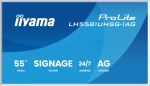iiyama LH5581UHSG-1AG Signage-Display Digital Signage Flachbildschirm 138,7 cm (54.6") WLAN 500 cd/m² 4K Ultra HD Weiß Eingebauter Prozessor Android 24/7