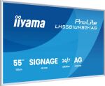 iiyama LH5581UHSG-1AG Signage-Display Digital Signage Flachbildschirm 138,7 cm (54.6") WLAN 500 cd/m² 4K Ultra HD Weiß Eingebauter Prozessor Android 24/7
