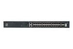 LevelOne 26-Port L3 Managed TOR-Fiberswitch, 24x 1/10GbE SFP+, 2x 40/100GbE QSFP28, Hot-Swap Redundante Stromversorgung