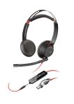HP Poly Blackwire 5220 Stereo USB-C-Headset +3,5-mm-Stecker +USB-C/A-Adapter (Packungseinheit)
