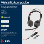 HP Poly Blackwire 5220 Stereo USB-C-Headset +3,5-mm-Stecker +USB-C/A-Adapter (Packungseinheit)
