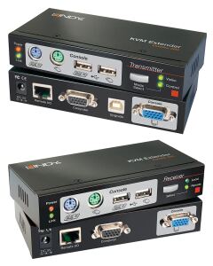 Lindy 39378 Tastatur/Video/Maus (KVM)-Switch Schwarz